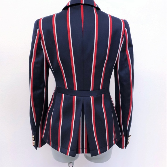 Altuzarra Jacket Seth Navy/Red Striped - Picture 4 of 7